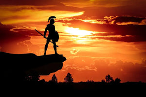 Spartaner vor Sonnenuntergang