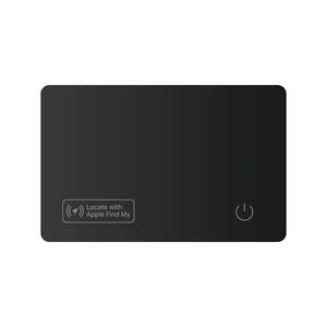 Nahaufnahme des SPARTANHUB Card Finder, schlanker Portemonnaie-Tracker mit Apple Find My
