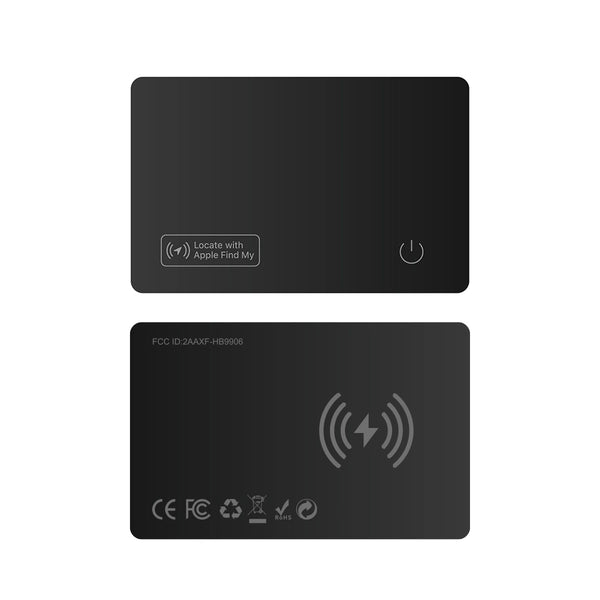 SPARTANHUB Card Finder – Front- und Rückansicht des Kreditkarten-grossen Wallet Finders
