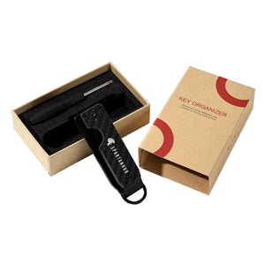 SPARTANHUB Key Organizer – Carbon-Schlüsselhalter mit Geschenkverpackung und Schraubendreher