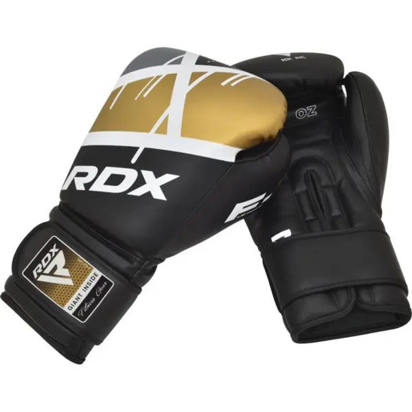 RDX Boxhandschuhe F7 Gold/Schwarz