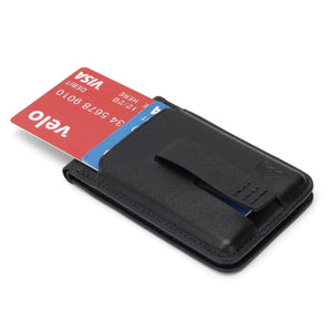 SPARTANHUB MagSafe Wallet – schlankes Leder-Kartenetui mit RFID-Schutz und Magnetclip