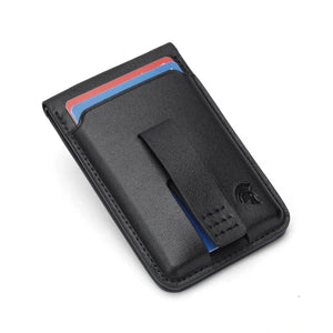 SPARTANHUB MagSafe Wallet – schlankes Leder-Kartenetui mit RFID-Schutz und Magnetclip