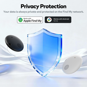 SPARTANHUB Smart Finder mit Datenschutz-Schild – Daten bleiben privat und verschlüsselt über Apple Find My und Google Find Hub