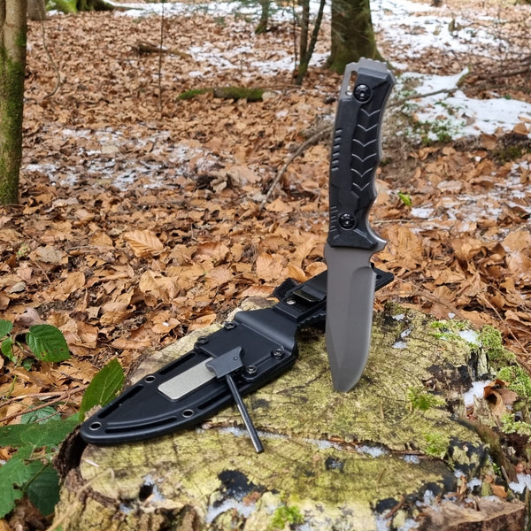 Survival Messer mit Feuerstahl